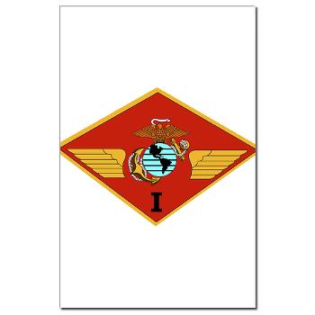 1MAW - M01 - 02 - 1st Marine Aircraft Wing with Text - Mini Poster Print